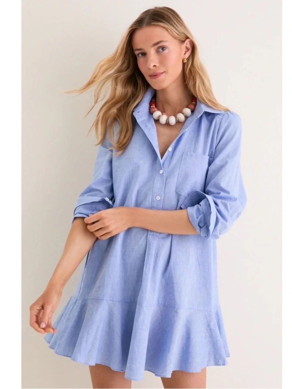 Tuckernuck Callahan Shirt Dress blue  in Chambray Sz Small